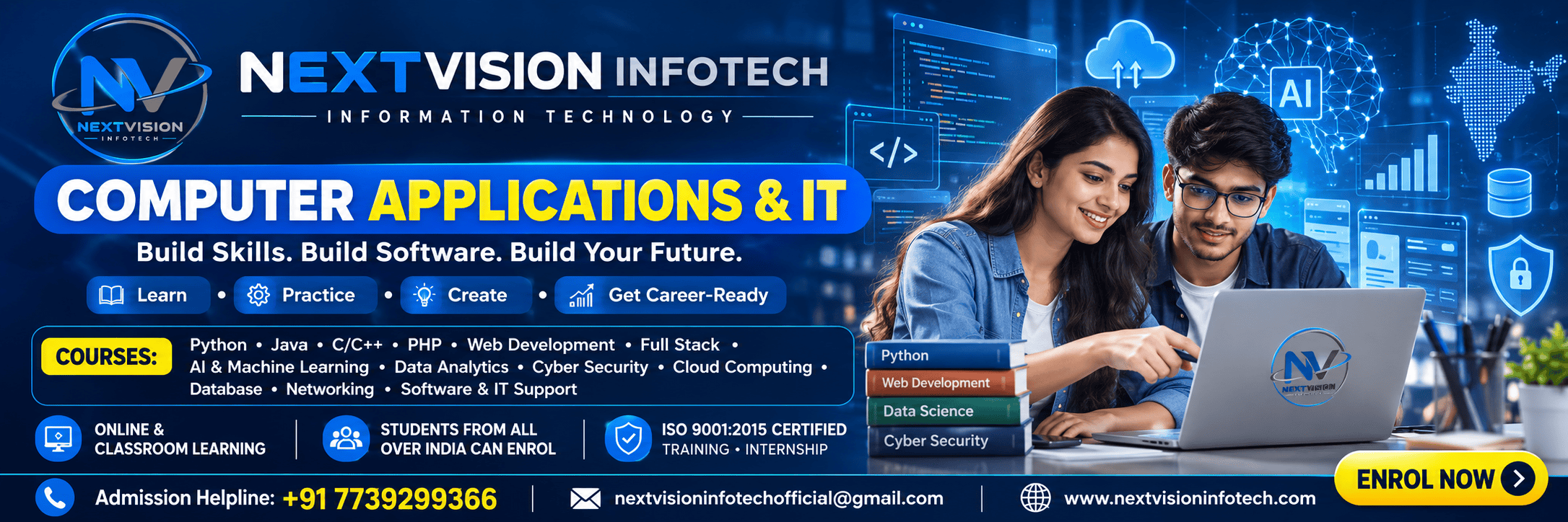 Full Stack Web Development - 45 Days Internship Training Program Banner