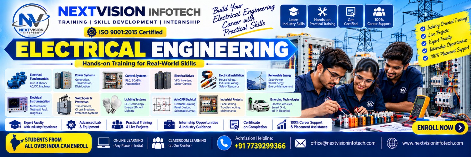 AutoCAD Electrical Panel & Schematic Internship - 1 Month Banner